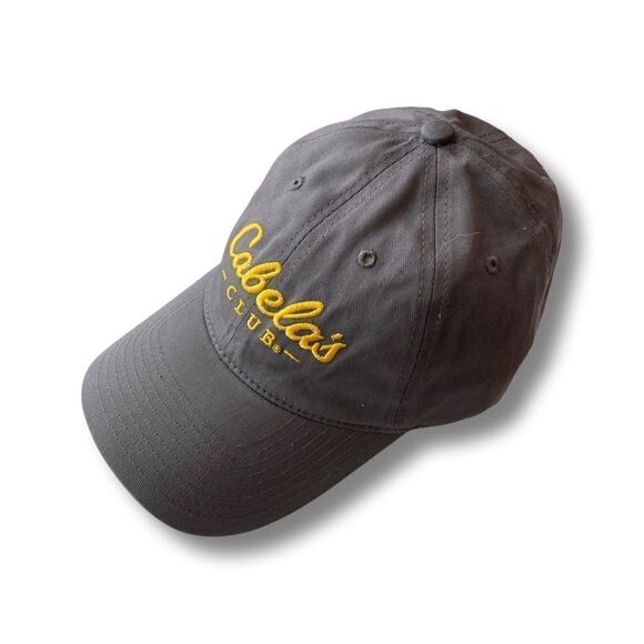 Cabela’s Club Gray/Yellow Strapback Hat • NWOT - Picture 4 of 8